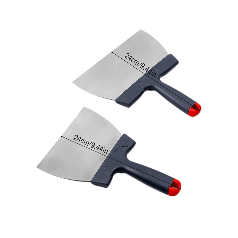Stainless Steel Dough Scraper Coating Spatula Chocolate Kitchen Qme