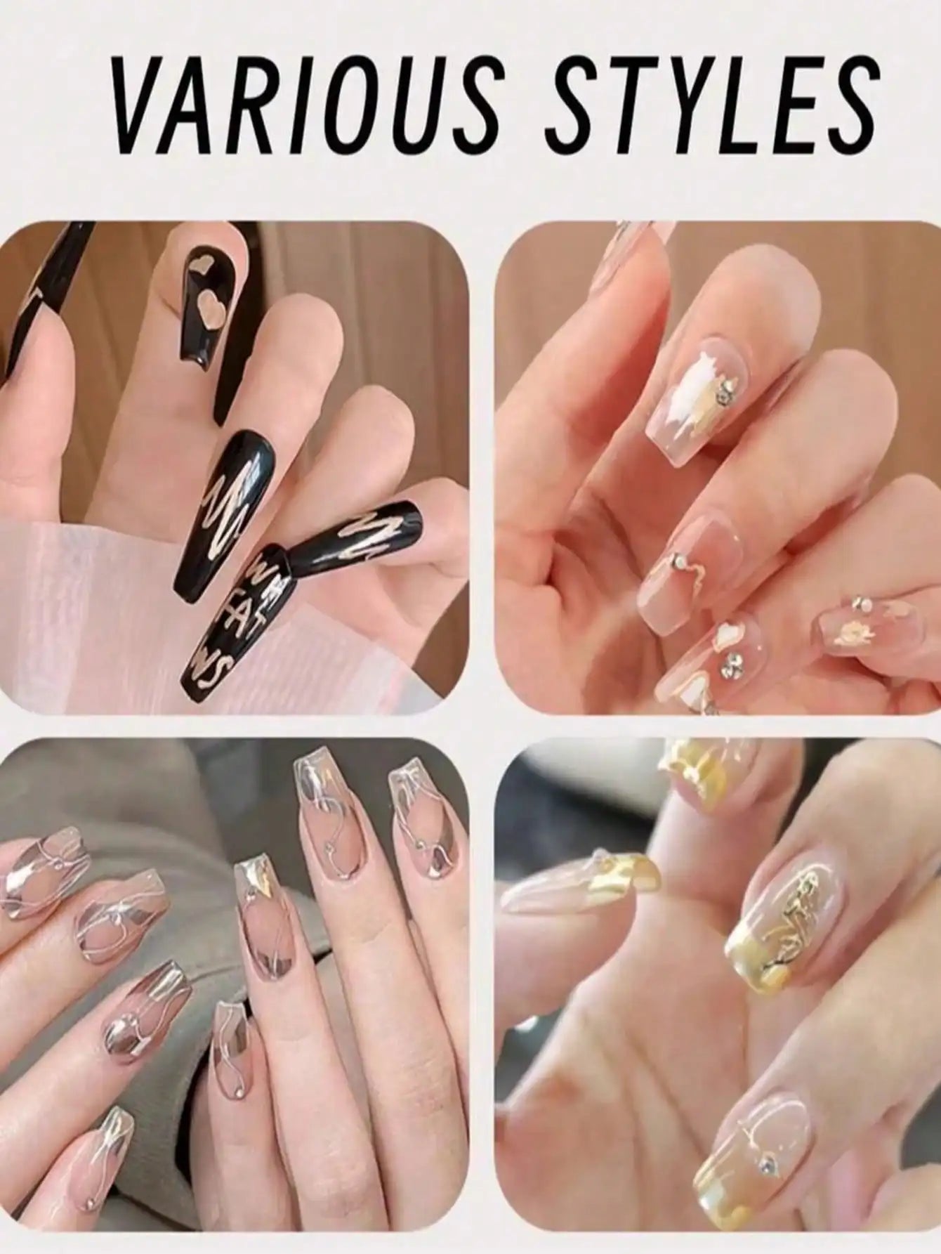 Nail Art Pen White Black Silver Gold Polish Pens Dotting Tool Graffiti Qme
