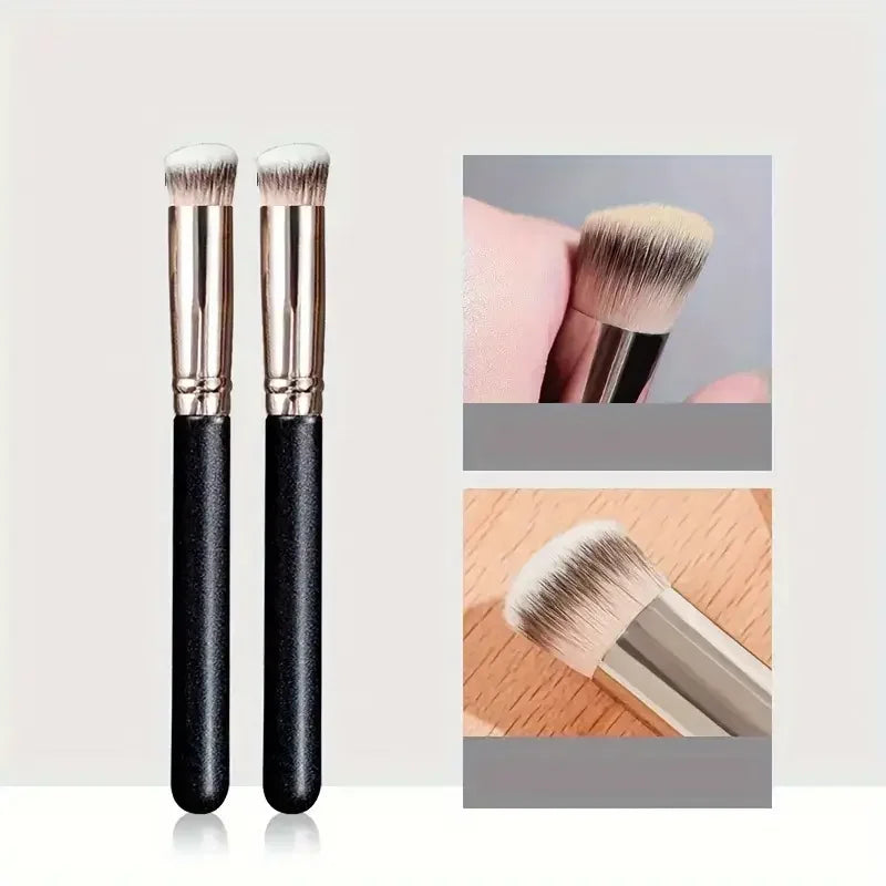 Foundation concealer brush, nose contour blush brush, perfect dense makeup brush for the eyes, ideal gifts & convenient travel Qme 270 2pc