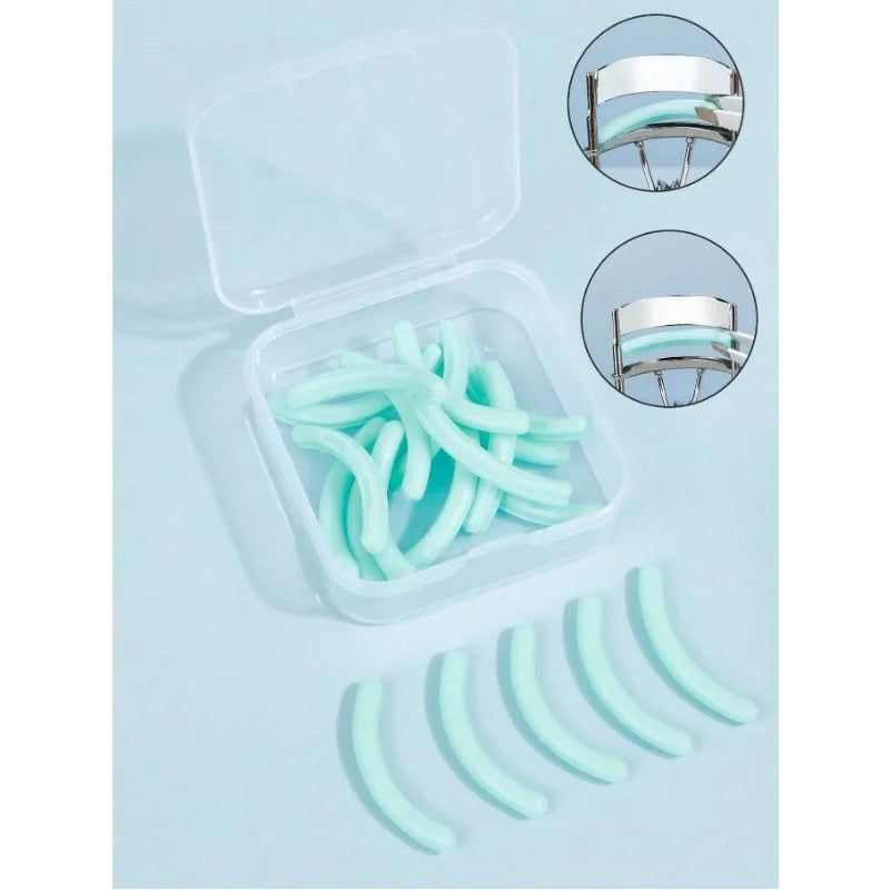 Eyelash Curler Silicone Replacement Pads Clear Storage Box Qme