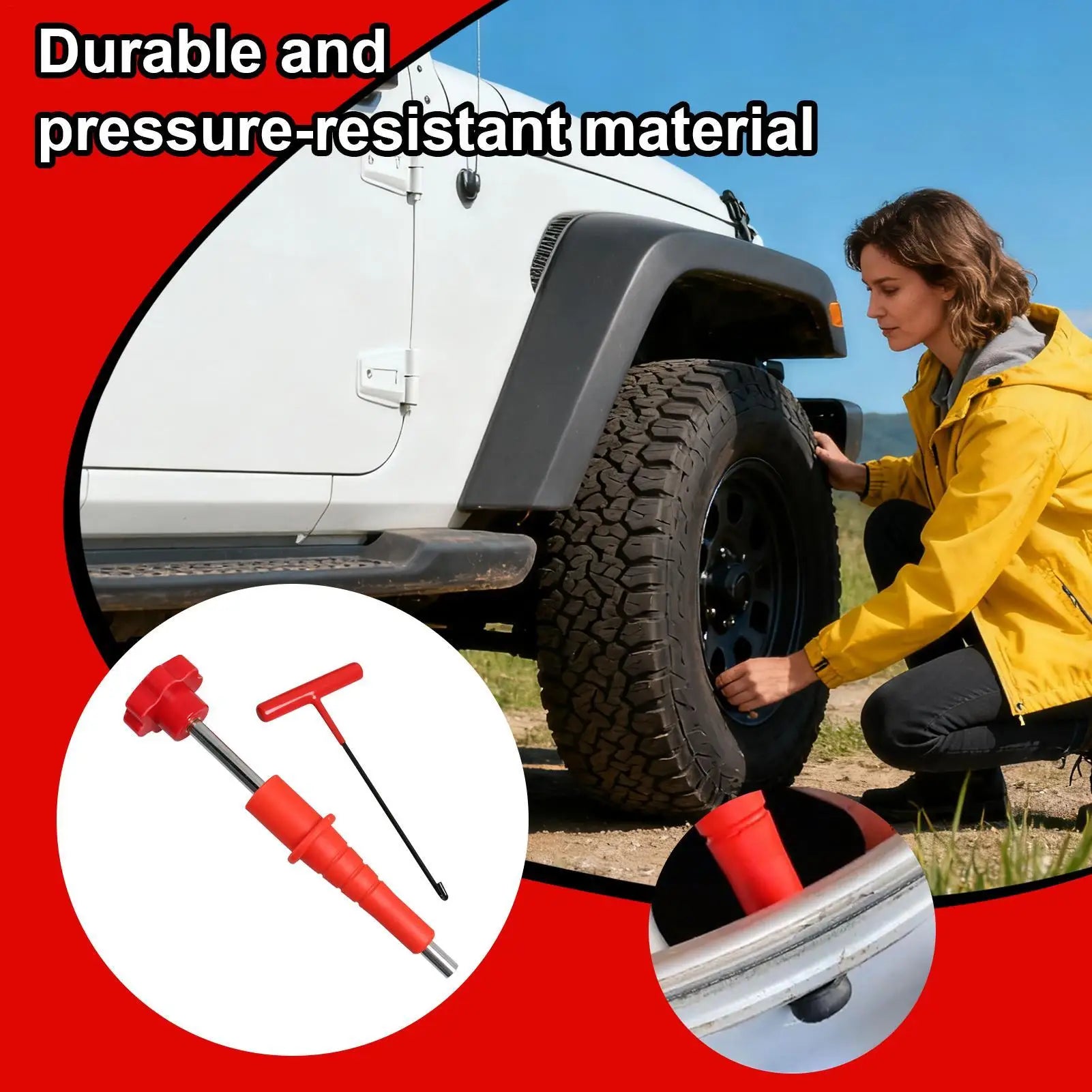 Tire Valve Stem Removal Tool Alloy Non Slip Replacement 3pieces Tire Valve Tools for Automotive Bikes Bicycles Motorcycle ATV Qme