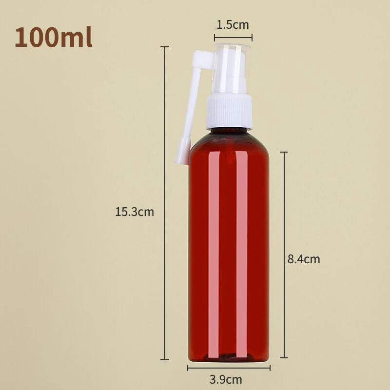 10- PET Spray Bottle Elephant Trunk Nasal Cosmetic Jars Pot Sample Qme 100ml