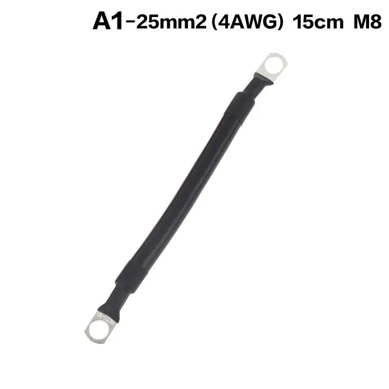 Battery Connection Cable Heat Resistant Pure Copper Core M8 M10 Qme 15cm M8