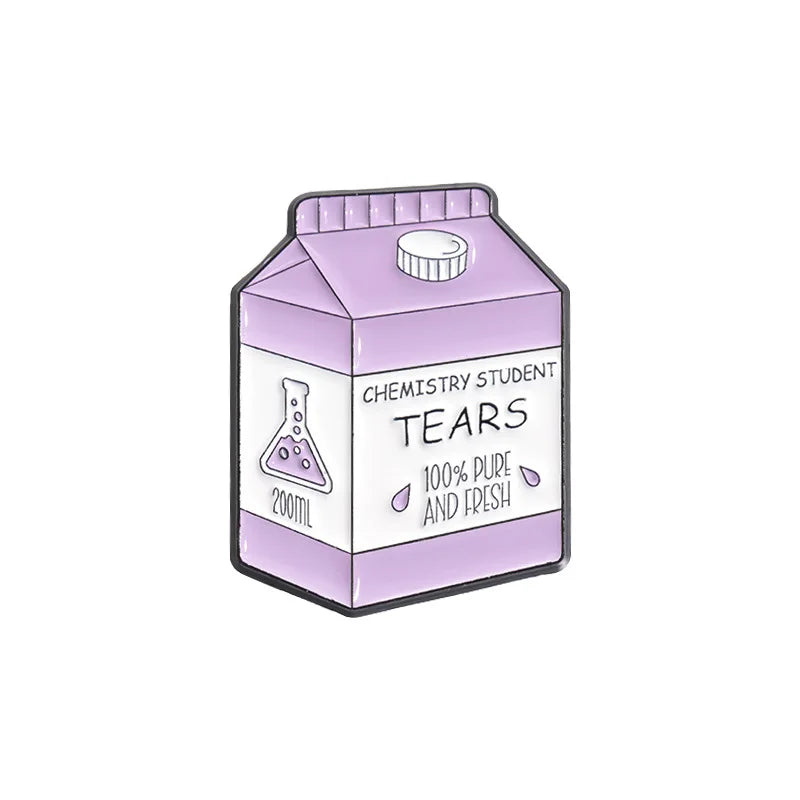 Nursing Chemistry Math CS Enamel Pins Business Student Tears Container Brooches Backpack Decoration Lapel Badge Jewelry Gifts Qme style 4