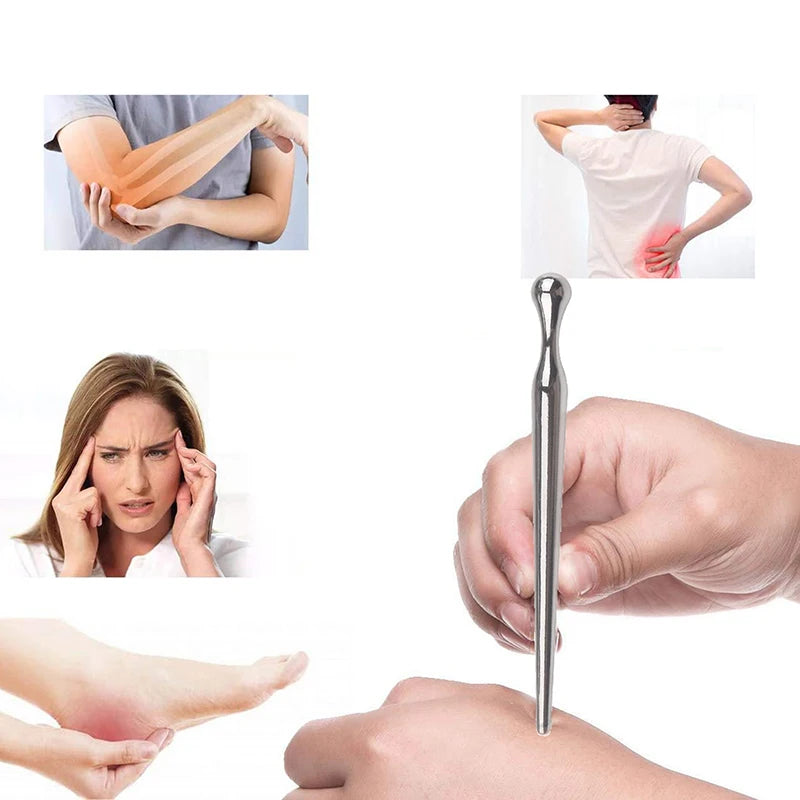 Metal Acupuncture Pen Manual Trigger Point Stimulation Deep Tissue Qme