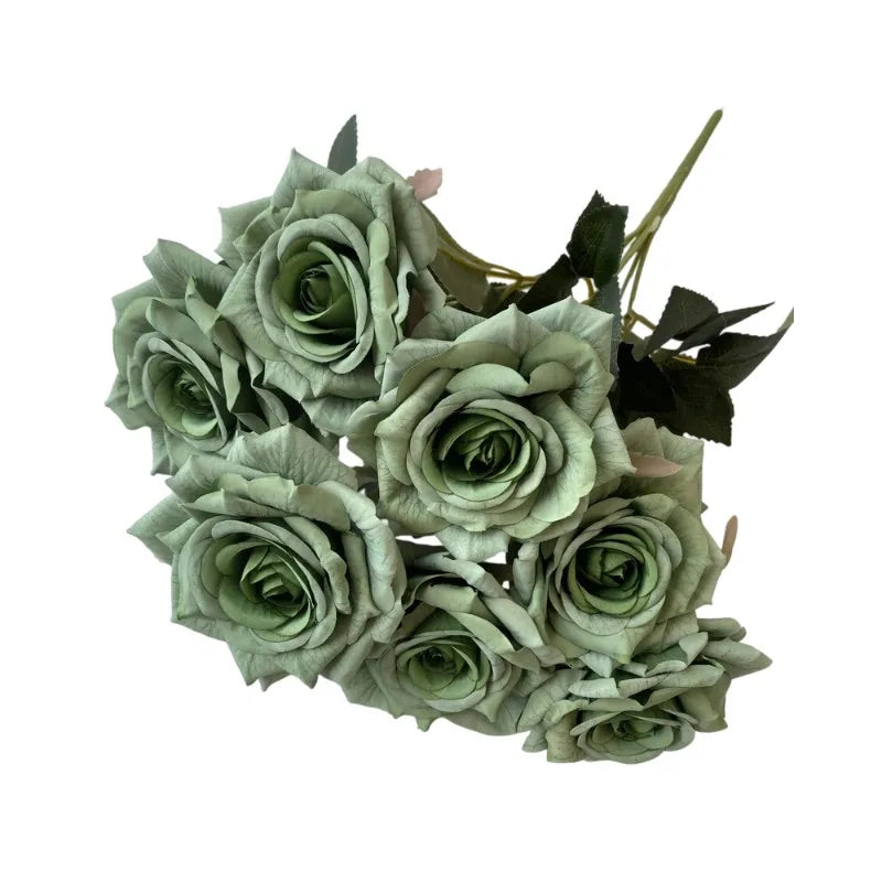 41CM Silk Screen Rose Artificial Flower Wedding Living Room Decoration Road Guide Bouquet, Artificial Flower Qme style 5