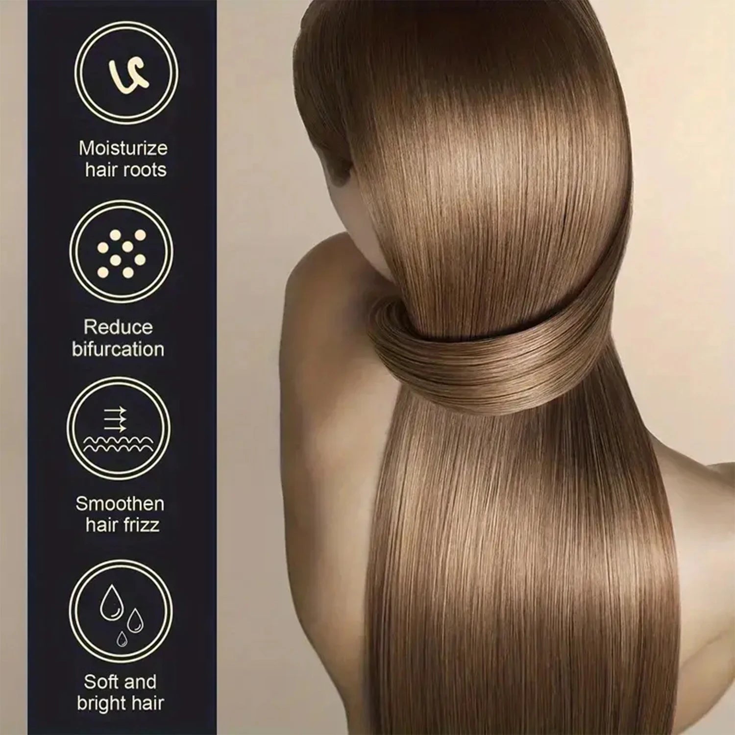 Keratin Leave-In Conditioner with Biotin & Collagen - Repairs Damaged Hair for Deep Moisture, Softness & Shine, Hair Treatment. Qme