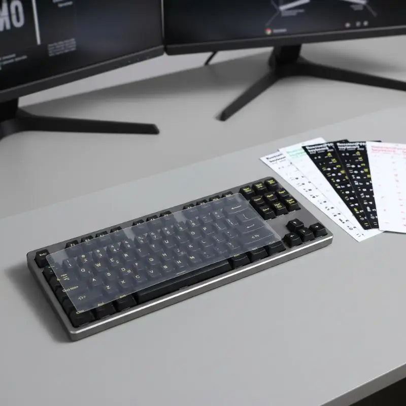 Russian Keyboard Sticker Waterproof Dustproof Easy Use Laptop Desktop Qme
