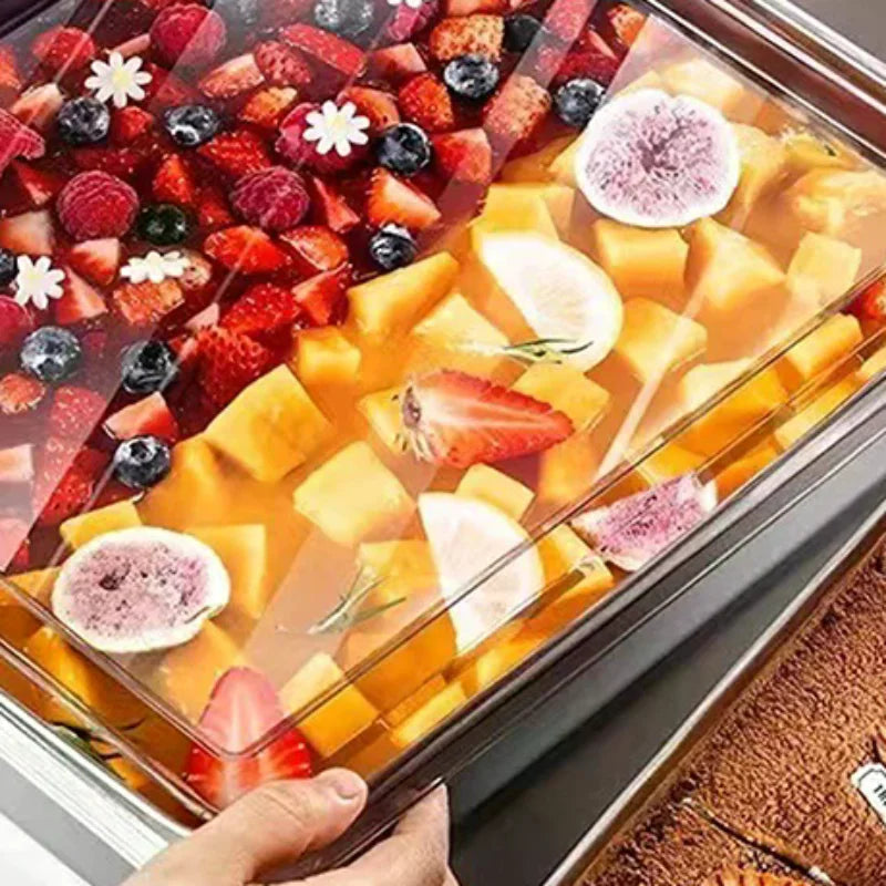 Stainless Steel Tiramisu Mold Cake Tray Shaping Container Lid Qme