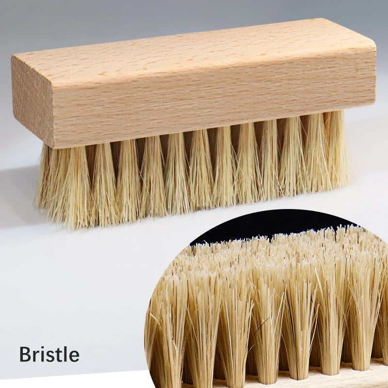 Polishing And Cleaning Brush Horse Hair Wood Brush Leather Shoe Care And Cleaning Shoe Brush Qme style 8