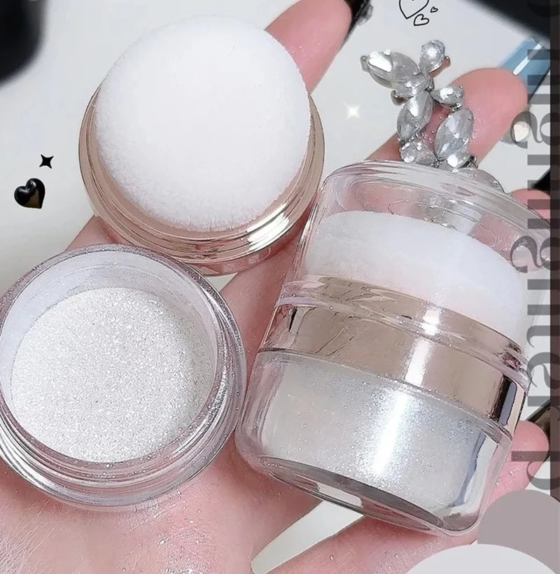 Sparkling Fairy Dust Body Glitter Powder,Shimmer Highlighter & Body Glow Powder,Lasting Dreamy Flashing Powder Body Glow Makeup Qme
