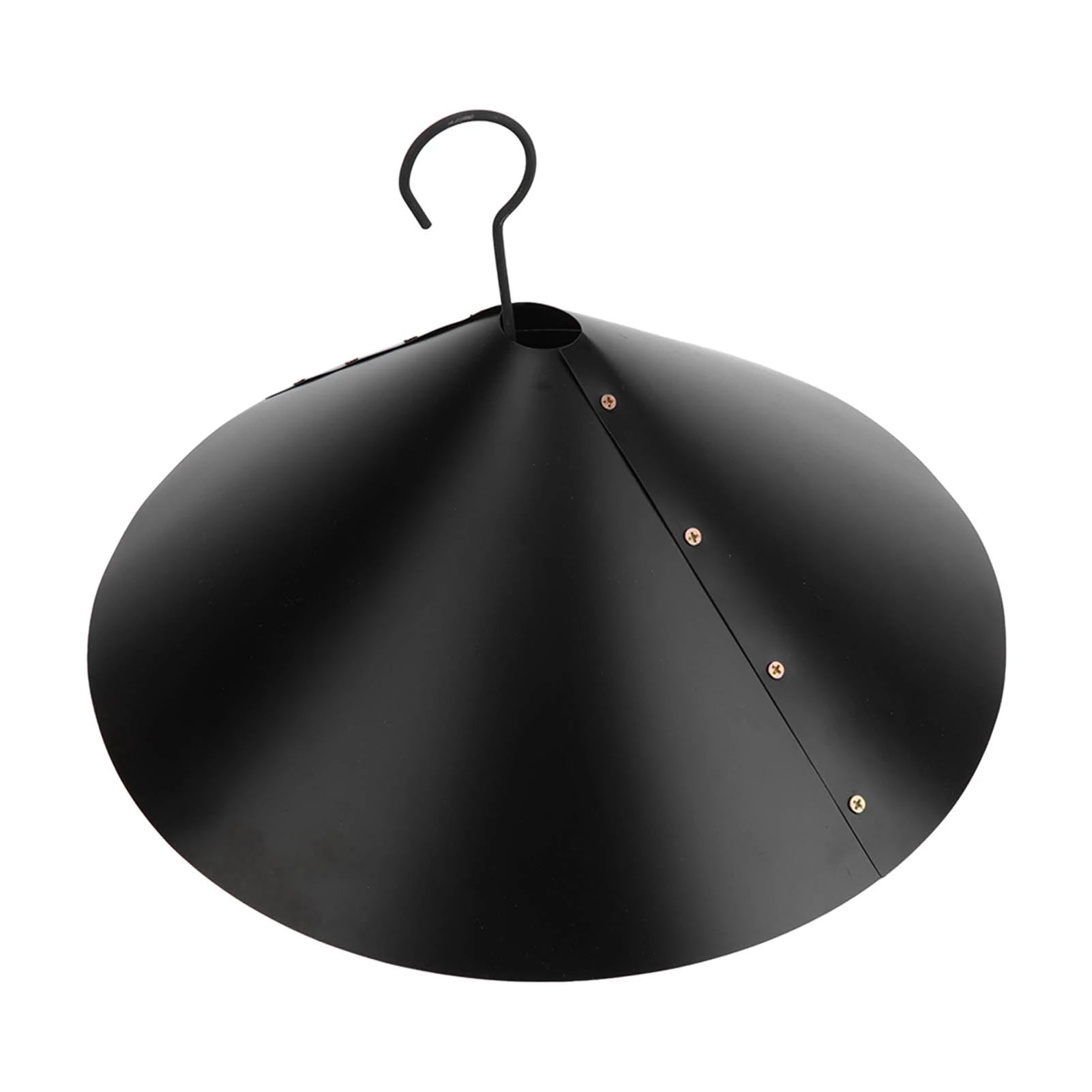 16 Inch Squirrel Baffle for Bird Feeder PVC Hanging Flapper Guard Prevents Squirrels Stealing Bird Food Outdoor Black Qme