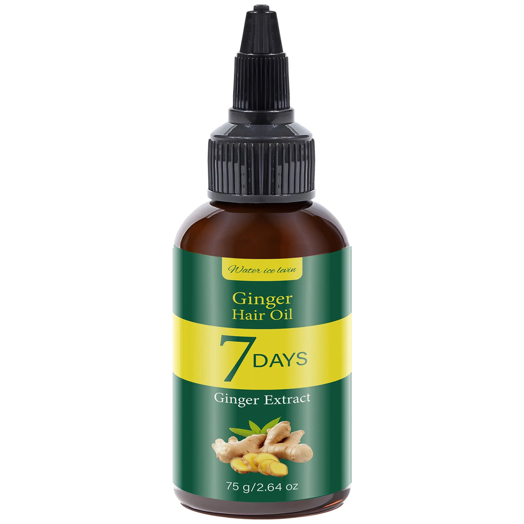 Ginger Hair Oil with Biotin & Keratin, 7 Days Smooth & Supple Hair Care Qme Nourishing