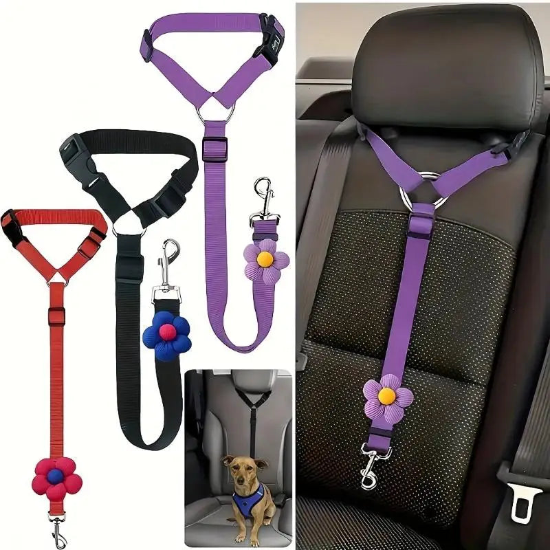 Dogs Vehicles Dog Seatbelt Tether Christmas Seat Belt Vehicle Secure Qme