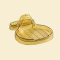 Household Pot Lid Holder Drip Tray Sitting Kitchen No Drilling Qme Yellow