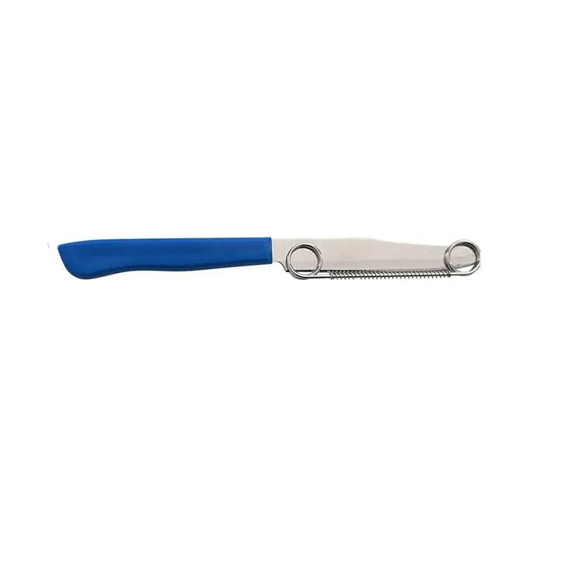 Versatile Stainless Steel Fruit Knives Peeler Ideal Kitchen Use Qme Blue