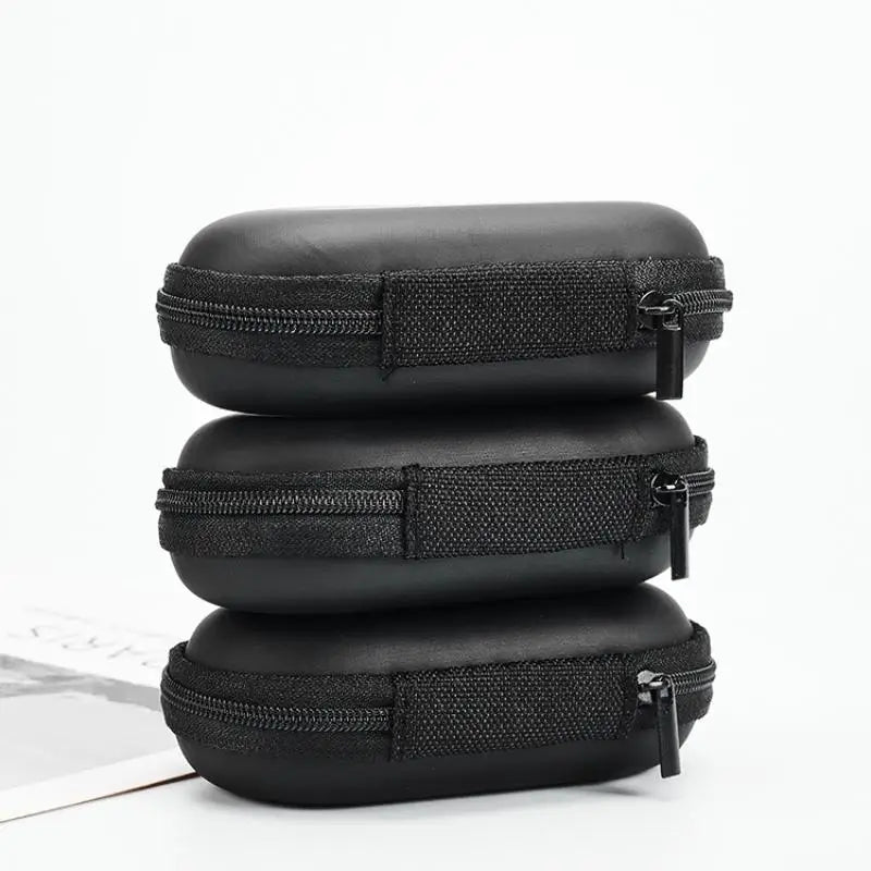 Portable Waterproof Earphone Bag Hard Shell Shockproof Case Daily Qme