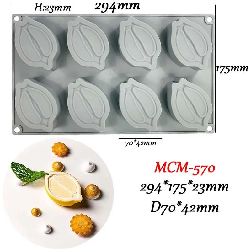 Chestnut Raspberry Peanut Mushroom Silicone Mold Fondant Cake DIY Qme MCM570
