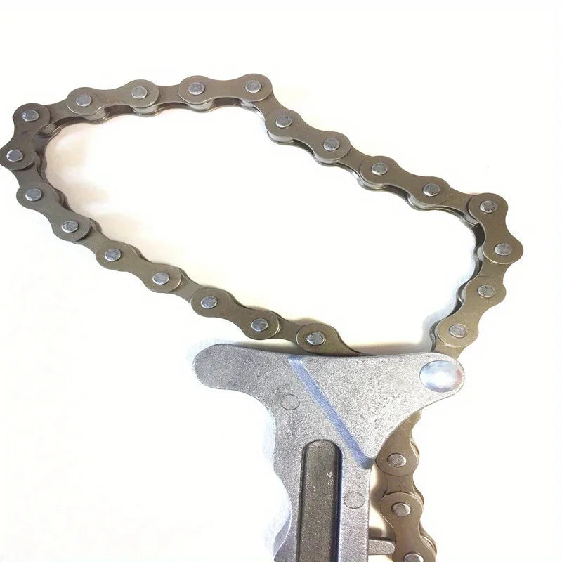 General-purpose oil chain wrench, engine oil and fuel filter element removal tool, automotive engine torque chain wrench, Qme