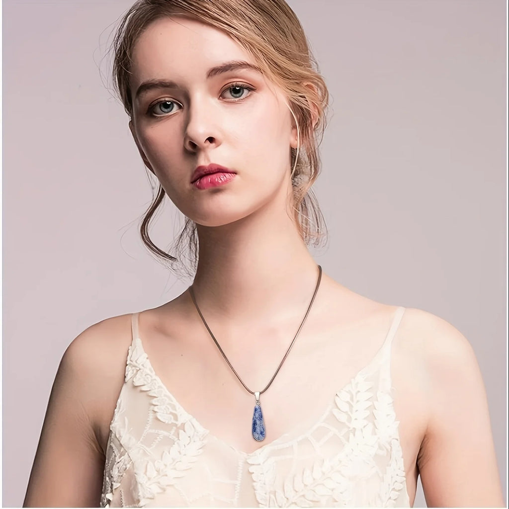 Long Water Drop Stone Pendant - Materials And Accessories For Jewelry, Necklaces, Bracelets, Earrings, DIY Jewelry Making Qme