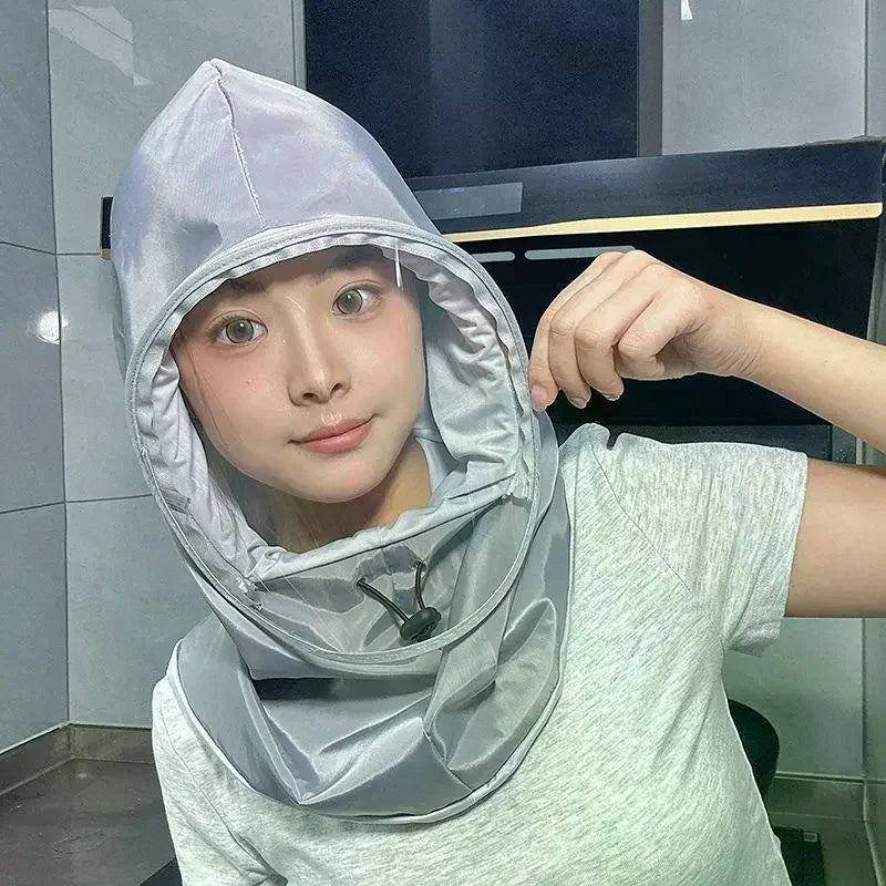 Women Kitchen Hat Cooking Cap Oil Splash Shield Face Cover Reusable Protective Headwear Cooking Spray Dust Mask Farm Bee Keeper Qme