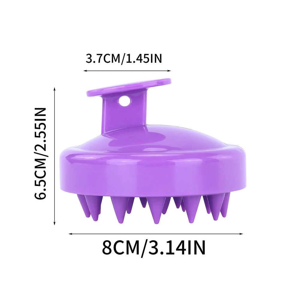 Shampoo Brush Scalp Massage Brush Shampoo Comb Massager Smooth Hair Comb Black Purple Massage Comb Caring For Hair Qme
