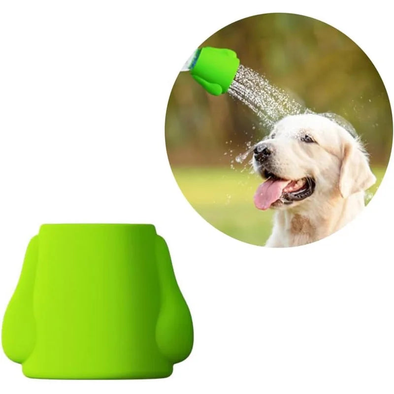 Pet cleaning supplies, dog shower, silicone multifunctional showerhead, outdoor portable water bottle shower head Qme