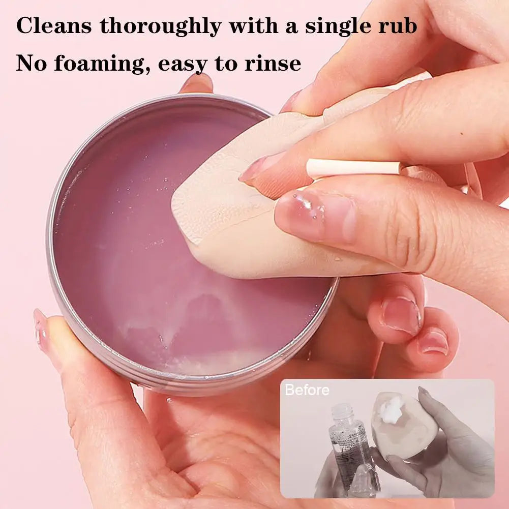 Makeup Brush Cleaner Solid Cleaning Mat Removes Cosmetic Pad Sponges Qme