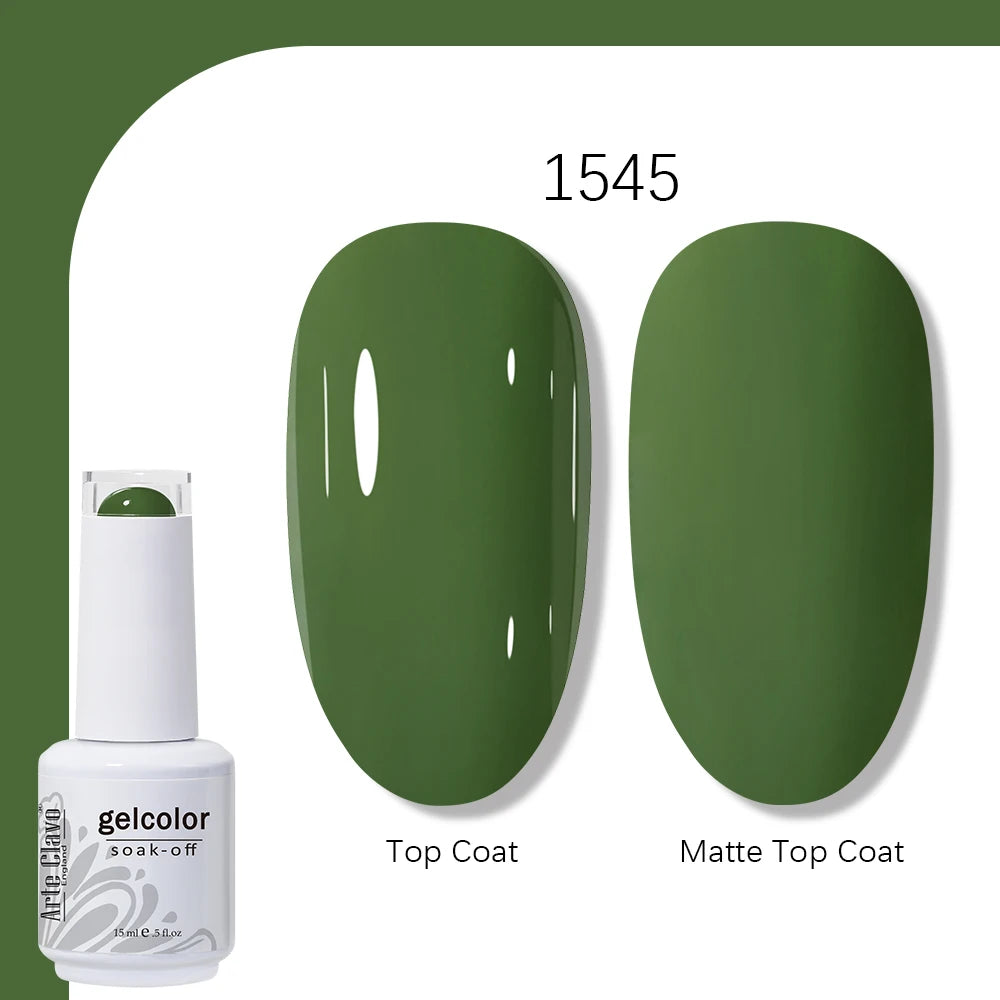 Arte Clavo 131 Colors Gel Polish Nail Varnish Paint Semi Permanent Qme