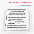 Stainless Steel Micro-hemostatic Clip Artery Vein Small Blood Vessel Qme d