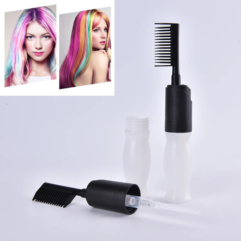Hair Colouring Comb Professional Empty Dye Bottle Applicator Brush Qme