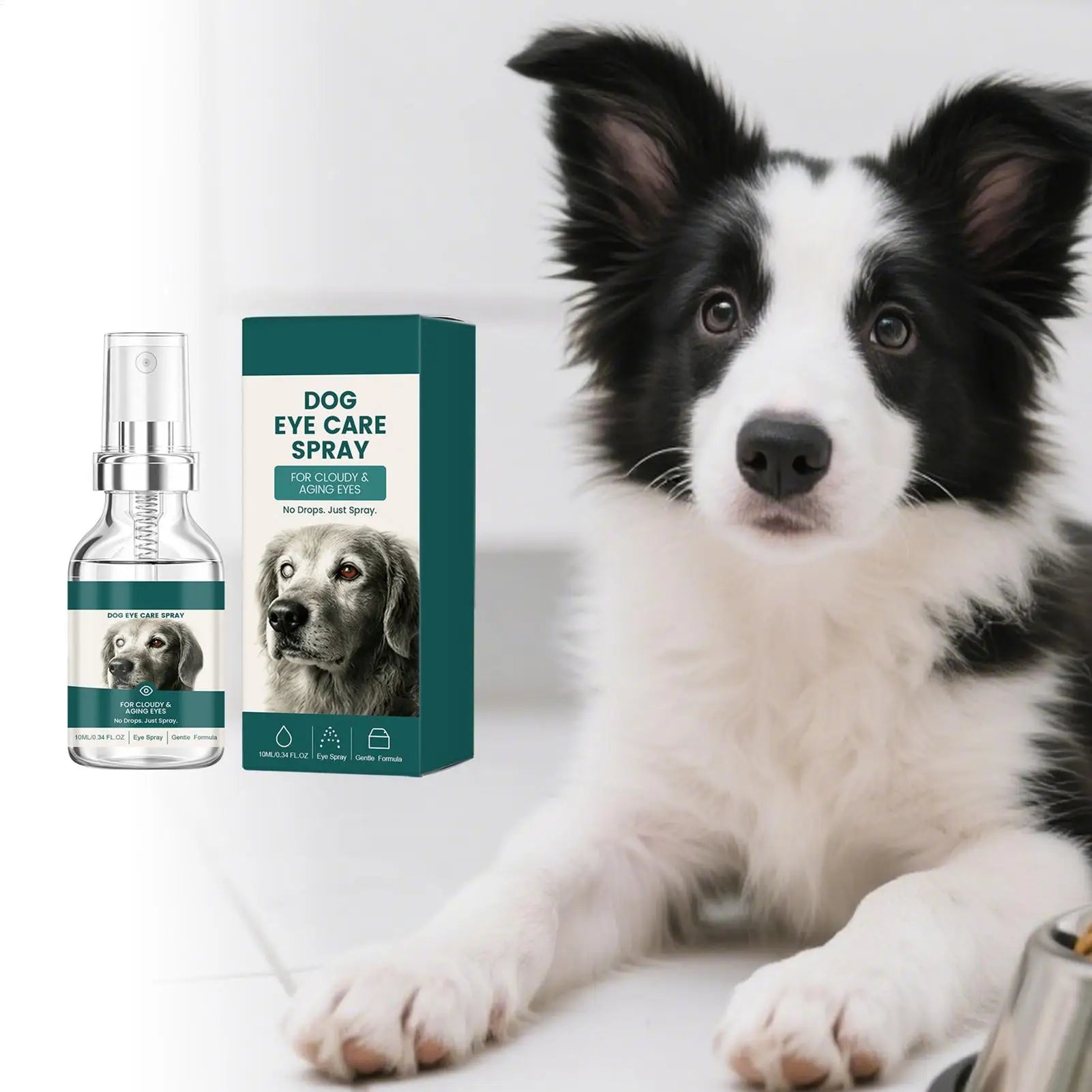 Eye Spray For Dogs Gentle Safe Soothing Moisturizing Daily Cats Eye Care Spray Gentle formula, moisturizing and comfortable Qme