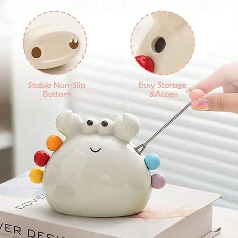 Crab Fruit Fork Dessert Salad Food Grade Stainless Steel Skewer Cute Qme