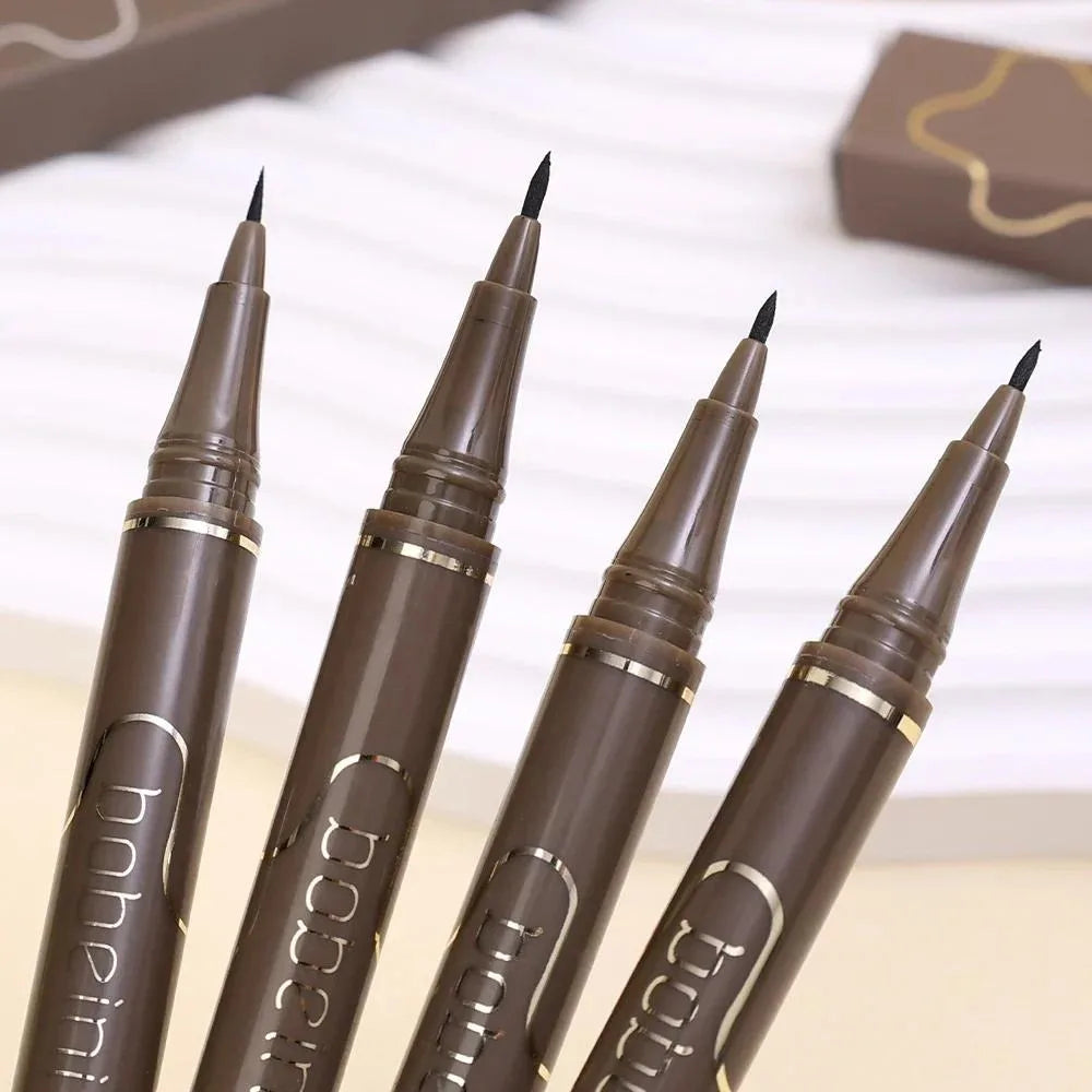 Waterproof Quick-drying Liquid Eyeliner Ultra-fine Matte Black Brown Qme