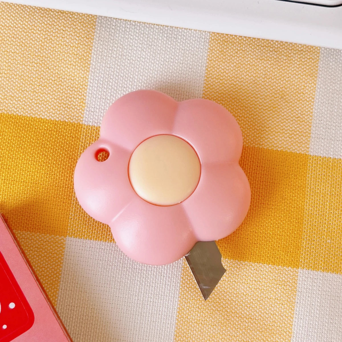 1-3pcs Cuter Mini Flowers Utility Knife Box Knife Paper Cutter Letter Opener Art Paper Cutter Kawaii Stationery Qme 1 pcs pink