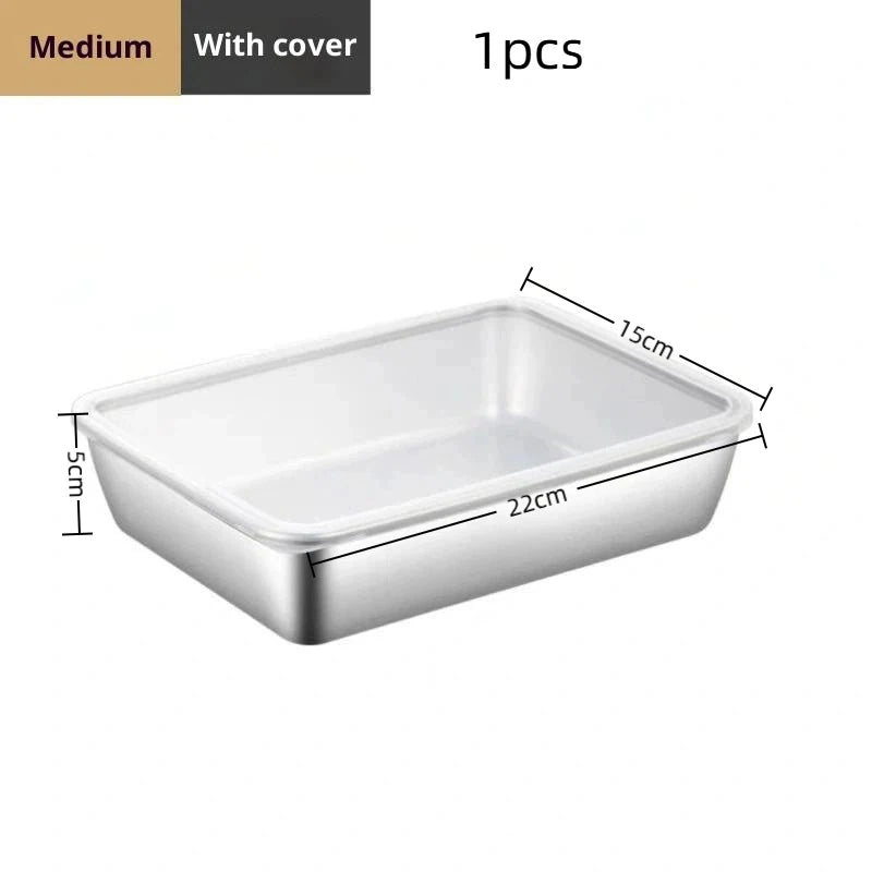 Multi-set 1 2 3 Durable 304 Stainless Steel Food Boxes Kitchen Qme 8
