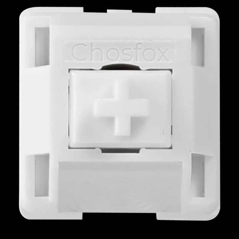 Chosfox& HMX White Fox Linear Switch V2 45g/55g Mechanical Keyboard Linear Switch HiFi Sound RGB Gaming Hot Swap Custom Switch Qme