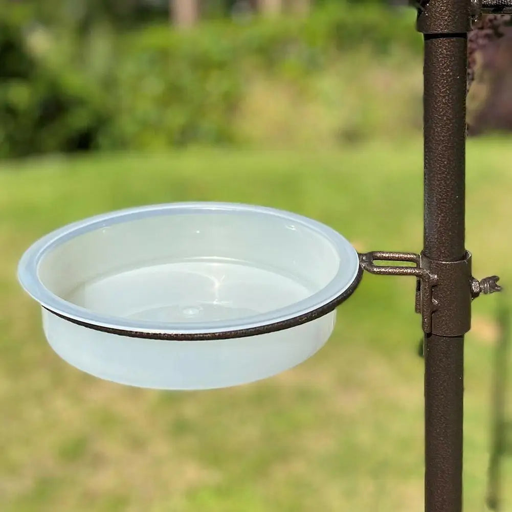Bird Feed Bowl Transparent Circular Bird Feeder Imple Bird Comfortable Supplies Eating Environment And Fashionable Provide Qme