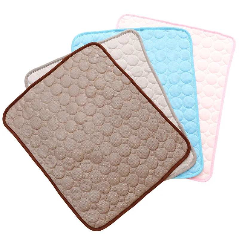A Cooling Mat Summer Pet Cold Bed Extra Large For Small Big Dogs Pet Accessories Cat Durable Blanket Sofa Cat Ice Pad Blanket Qme