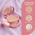1 Cushion Compact Natural Skin Tone Makeup Concealer Long Lasting Oil Qme one size