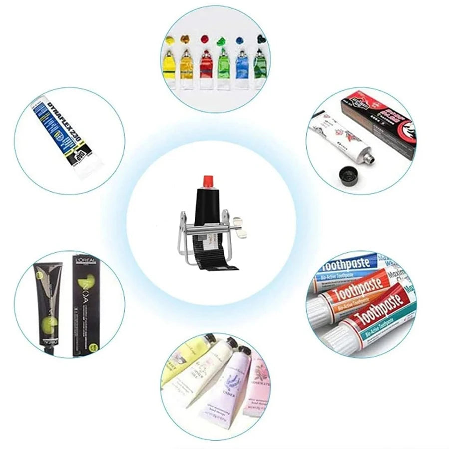 Metal Toothpaste Tube Squeezer-Large Multifunctional Tube Wringer Roller Dispenser for Hair Color Dye,Paint Tubes,Dispenser Tool Qme