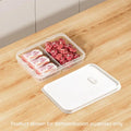 Refrigerator Storage Box Packed Meal Crisper Food Grade Sealed Food Meat 2/4/6 Compartment Refrigerated Storage Box Qme E