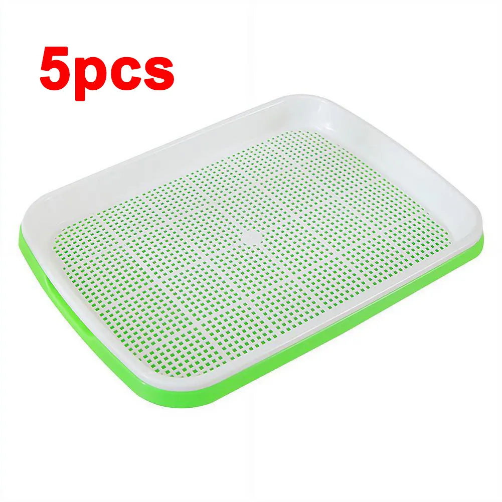 Soilless Planting Seedling Tray Seed Sprouter Germination Growing Qme 5pcs