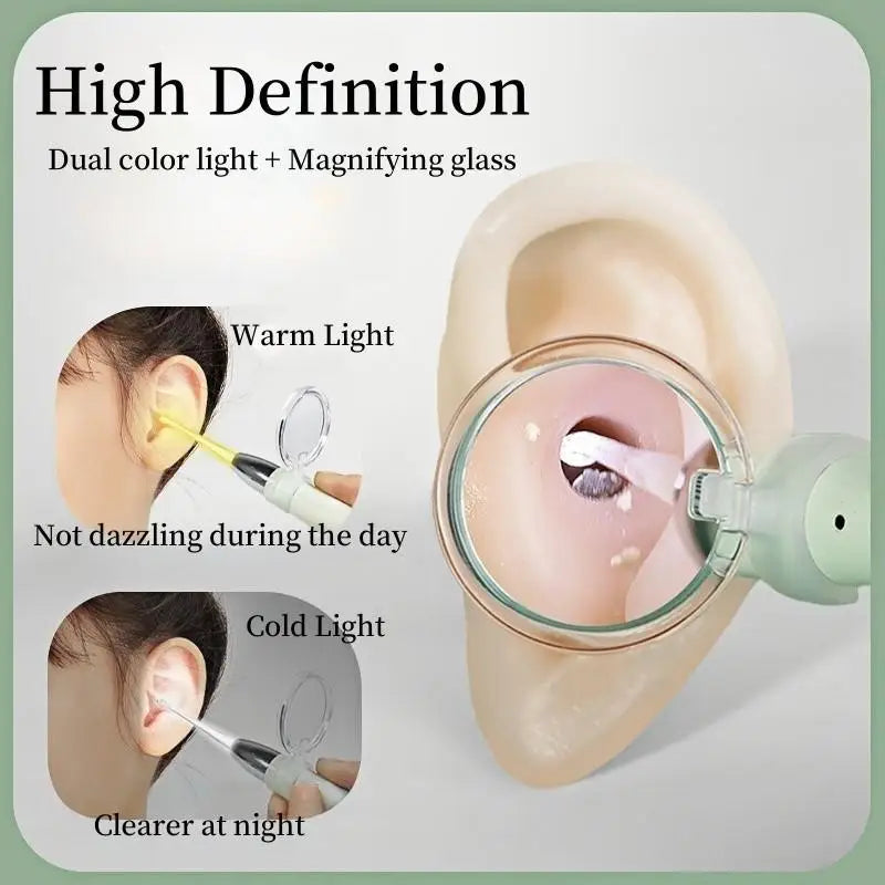 Smart Visual Ear Pick Otoscope Borescope 720P HD LED Wax Removal Qme