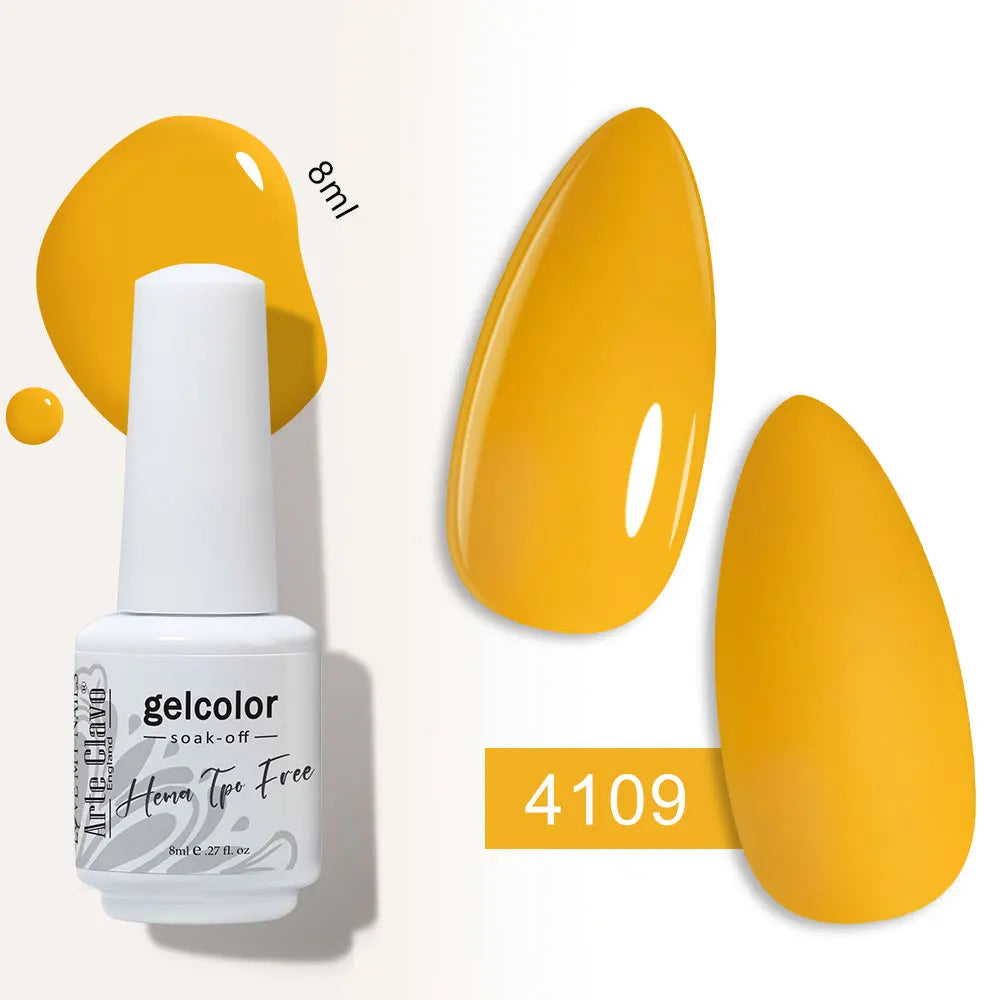 Arte Clavo Semi-permanent Gel Nail Varnish 180 Colors Semipermanent