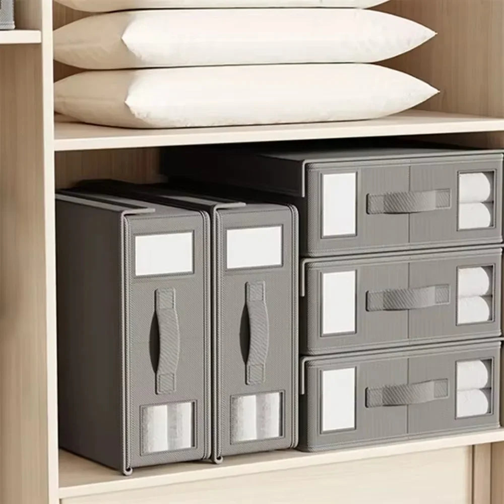 Creative Bed Sheet Storage Box Clothing Fabric Organizer Wardrobe Qme