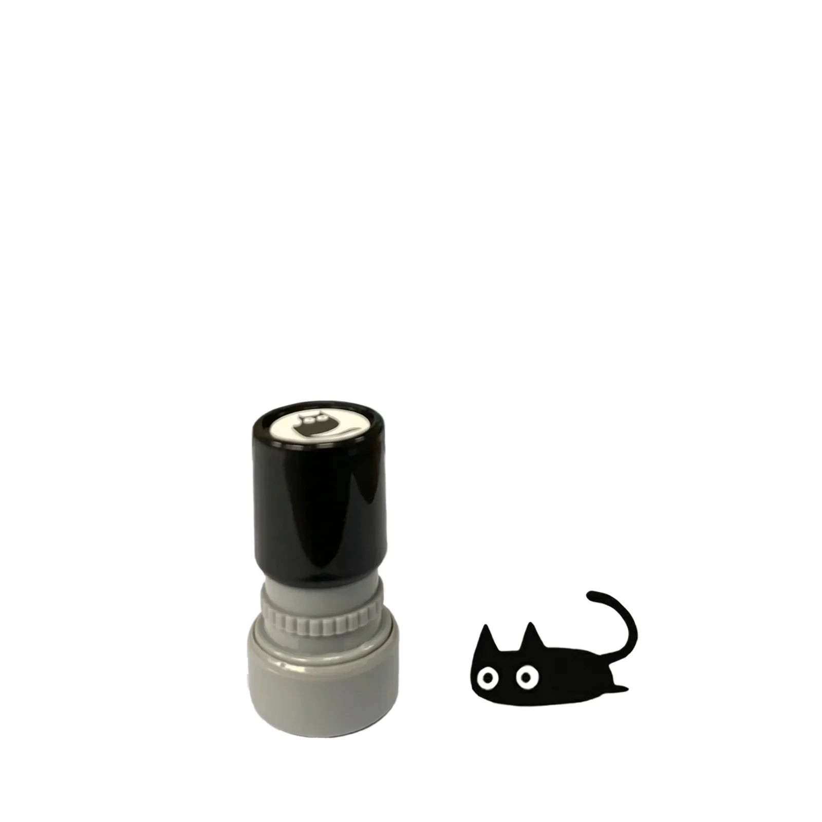 Cute Black Cat Pattern Self-Inking Stamp for Journaling Scrapbooking Planner Card Making Kids Art Projects DIY Decor Stationery Qme C