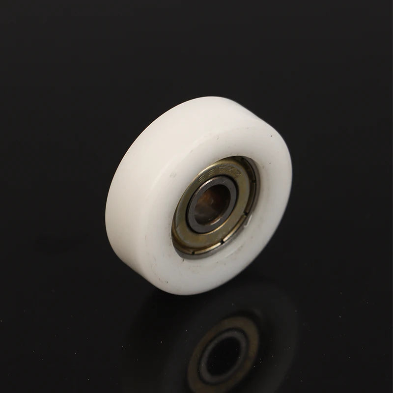 626ZZ 6 30 Flat Rubber Coated Bearing Pulley POM Wrapped Plastic Qme