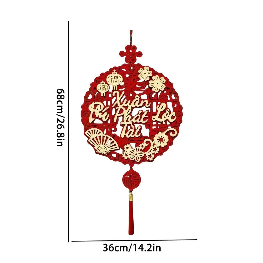 Vietnamese Year Ornaments 2026 Wall Couplets Decorations Festival Qme E