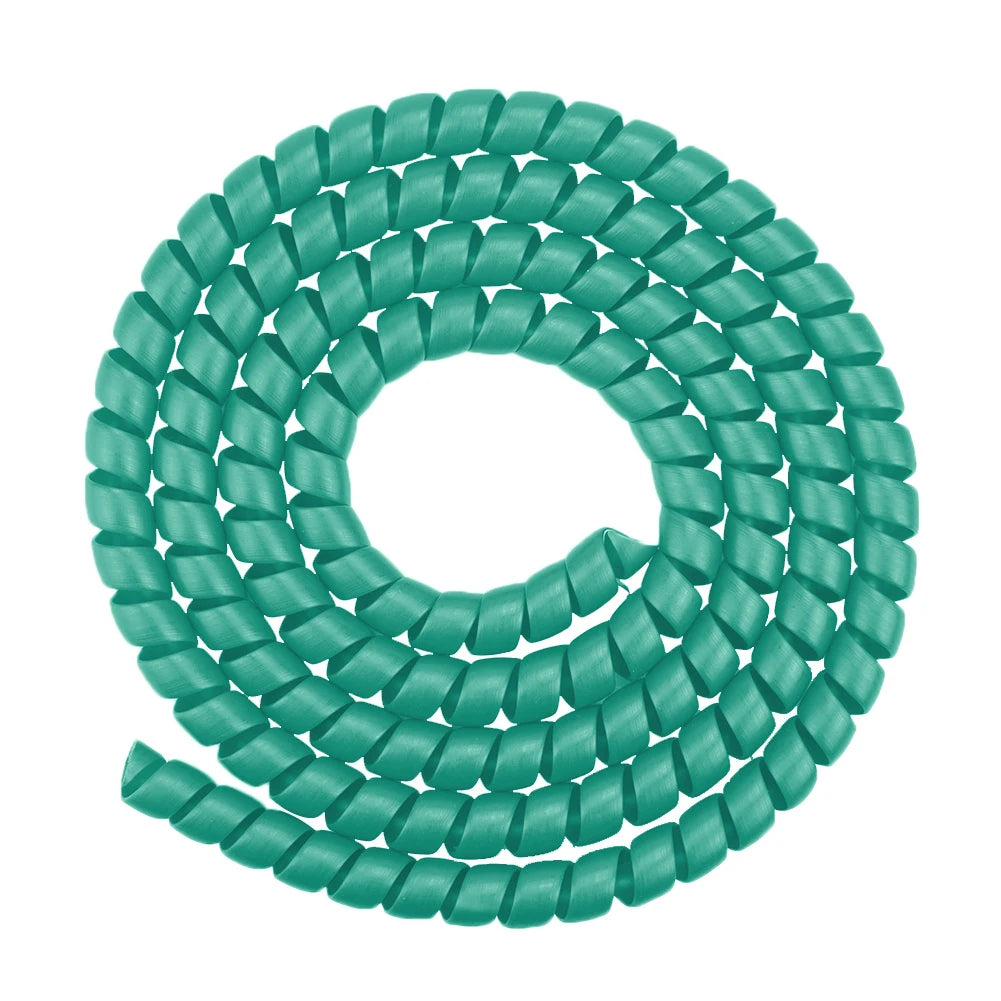 1.3m Line Spiral Winding Cable Wire Cover Wear-resistant for M365 PRO 2 Universal Line Organizer Pipe Protection Spiral Wrap Qme Green
